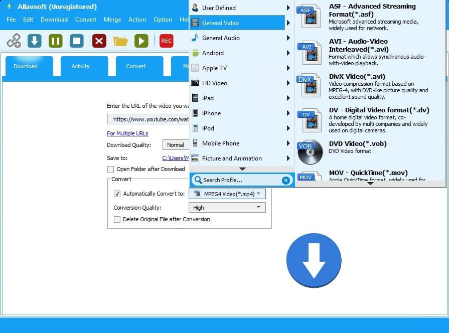 Allavsoft Video Downloader Converter