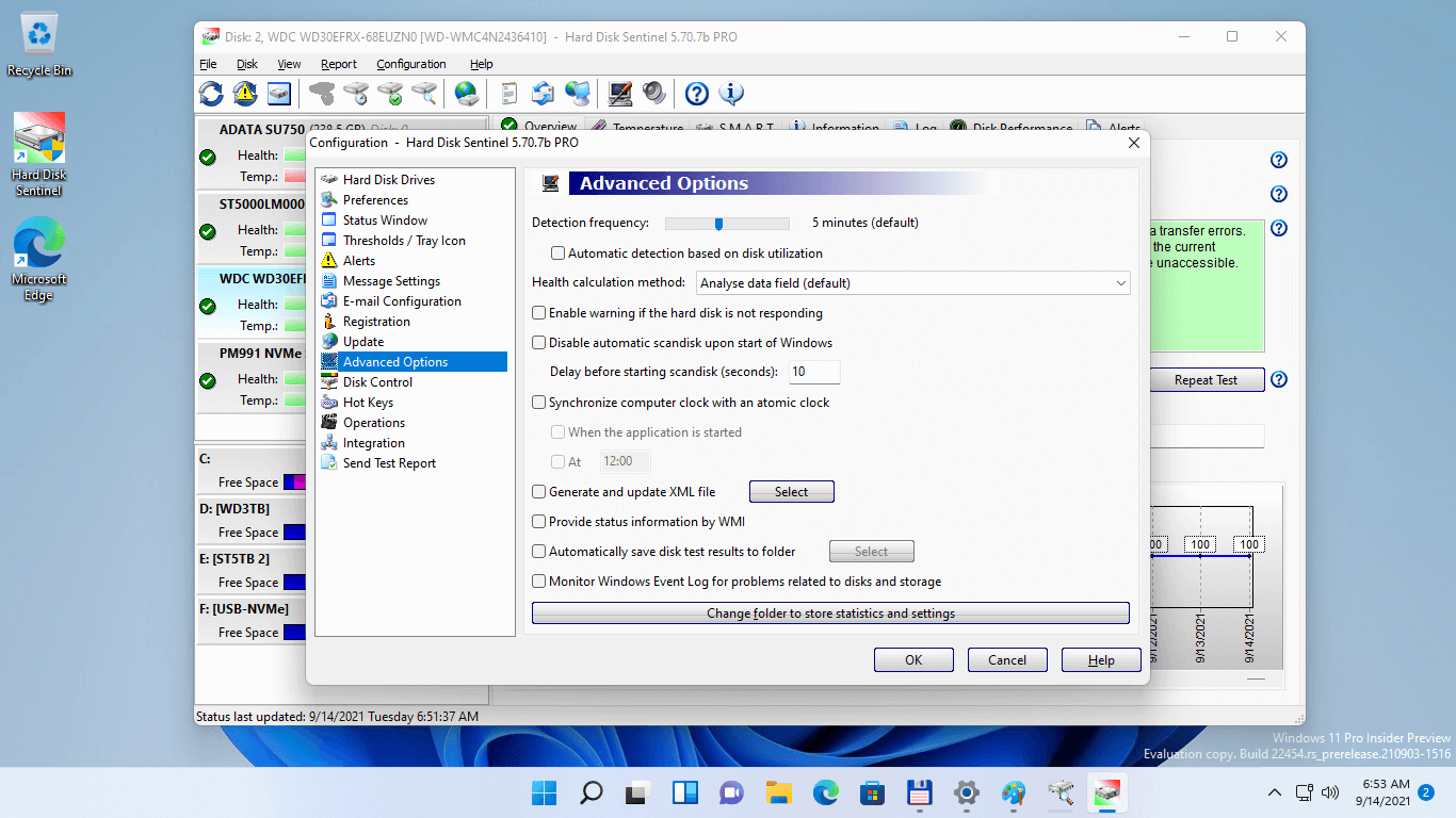 Hard Disk Sentinel Pro